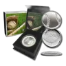 1 oz Fine Silver - Curved Domed 3D Round - Baseball w/Capsule and Box