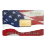 5 gram Gold Bar PAMP America The Free Bald Eagle .9999 Fine Bar In Assay