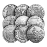 Misc. Minted Silver Round, 1/4 oz