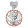2026 1 oz American Silver Eagle Coin (BU, It's a Boy Card)