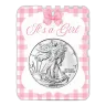 2026 1 oz American Silver Eagle Coin (BU, It's a Girl Card)