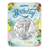 2026 1 oz American Silver Eagle Coin (BU, Happy Birthday Confetti Card)