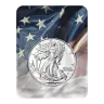 2026 1 oz American Silver Eagle Coin (BU, Flag Card)