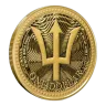 2025 1/10 oz Barbados Gold Trident Coin (BU)
