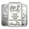 1 oz Silver Bar (Random Mint & Design) (Circulated)
