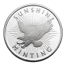 1 oz Silver Round (Circulated) - Sunshine Mint