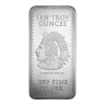 10 oz Silver Bar - Aztec Calendar Sun Stone Design