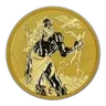 2021 Tuvalu 1 oz Gold Gods of Olympus BU (Zeus)