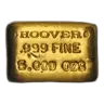 5 oz Gold Bar - Hoover & Strong