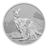 Pre-Owned 2023 Australian Mother and Baby Kangaroo 2oz Silver Coin - VAT Free