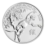 Pre-Owned 2016 UK Lunar Monkey 1oz Silver Coin - VAT Free