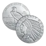 1 oz Incuse Indian Silver Round