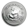 Pre-Owned 2003 Australian Lunar Goat 2oz Silver Coin - VAT Free