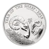 Pre-Owned 2015 UK Lunar Sheep 1oz Silver Coin - VAT Free