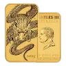 1oz 9999 Gold Dragon Rectangular Coin 2025 Perth Mint