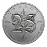 1 oz 2013 Canadian Maple Leaf 25th Anniversary $5 .999 Silver Coin