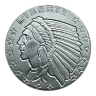 1/2 oz Incuse Indian Silver Round