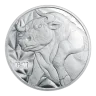 1/2 oz Silver Round Bull and Bear Golden State Mint