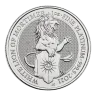 2021 1oz British Platinum Queens Beast White Lion Coin (BU)