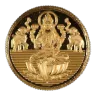 India GRT Jewelers 50 Gram Gold Lakshmi Round (Type 2)