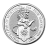 2020 2 oz British Silver Queens Beast The White Lion Coin (BU)