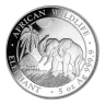 5 oz Somalia Elephant Silver Coin