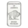 1 oz Silver Bar - Buffalo Design