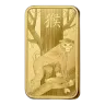 100g PAMP Gold Bar - Lunar Monkey