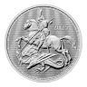 Pre-Owned UK St George and the Dragon 1oz Silver Coin - Mixed Dates - VAT Free