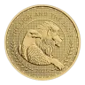 Pre-Owned UK The Lion and The Eagle 1/4oz Gold Coin - Mixed Dates
