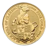 Pre-Owned 2018 UK Queen's Beasts The Black Bull Of Clarence 1/4oz Gold Coin