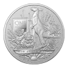 One Ounce 2022 Silver Australian Coat of Arms BU includes capsule