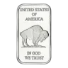 1 Oz Silver Bar - Buffalo Design (Random Brand)