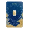 0.5g Zodiac Aquarius Gold Bar