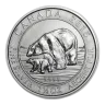 1.5 oz Silver Coin - 2015 Polar Bear And Cub - Royal Canadian Mint - RCM .9999 Ag