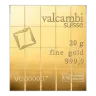 20 gram Gold Bar (Unsealed) (Circulated) - Valcambi Suisse