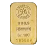 100 gram Gold Bar Unsealed (Circulated) - Argor SA Chiasso