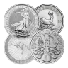 1 Oz Silver Sovereign Coin (Circulated) (Random Year) - Various Mints