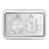 10 Gram Lakshmi Ganesha Silver Bar (999.9) (Inc Assay Card) - Kundan