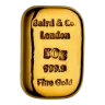 50g Baird & Co 999.9 Fine Gold Bar Casted