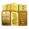 1 oz Pure Gold Bars - Assorted (Brand Varies & Open Bar)