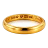 22ct Gold Wedding Band, Size O1/2, 3.7mm W, 5.2g Hallmarked