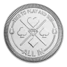 1 oz Silver Round - Lucky Poker (Stackable)