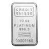 10 oz Platinum Bar - Secondary Market (.999+ Fine)