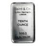 1/10 oz Platinum Bar - Secondary Market