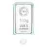 Royal Mint 100g Minted Platinum Bar - Pre-Owned