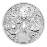 2024 2 oz Perth Mint Silver Lunar Dragon Coin - Series III