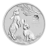 2023 1 oz Perth Mint Silver Lunar Rabbit Coin - Series III