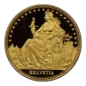 Swiss Helvetia 1/10 oz Gold Round