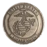 1 oz Silver U.S. Marine Corps MK BARZ Button